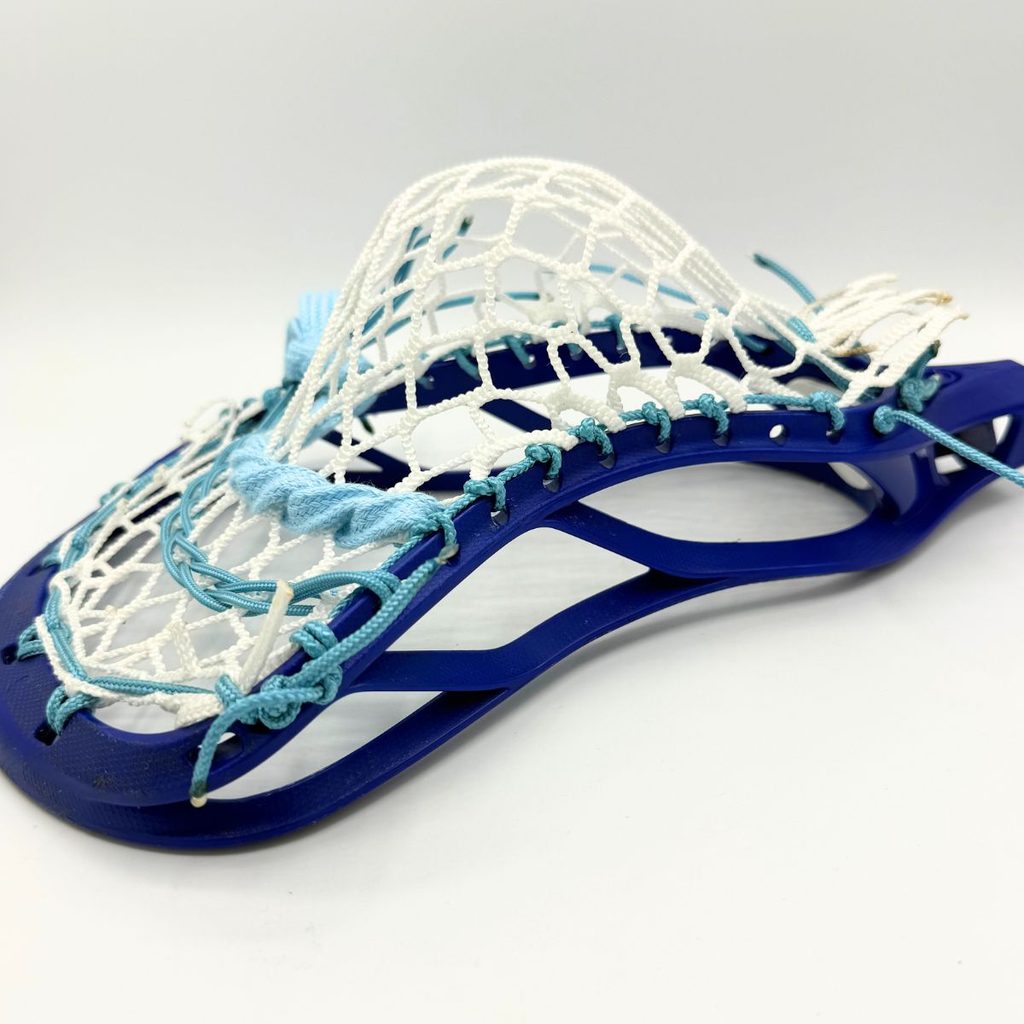 stx stallion 200 beginner lacrosse head strung with laxroom 8 diamond mesh in a mid pocket