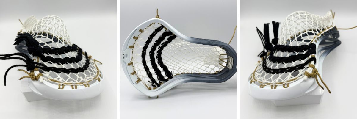 stx surgeon 1k lacrosse head with mid pocket and stringers shack g3 xl mesh