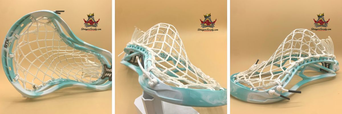 step-by-step instructions for stringing an stx surgeon 900 lacrosse head.