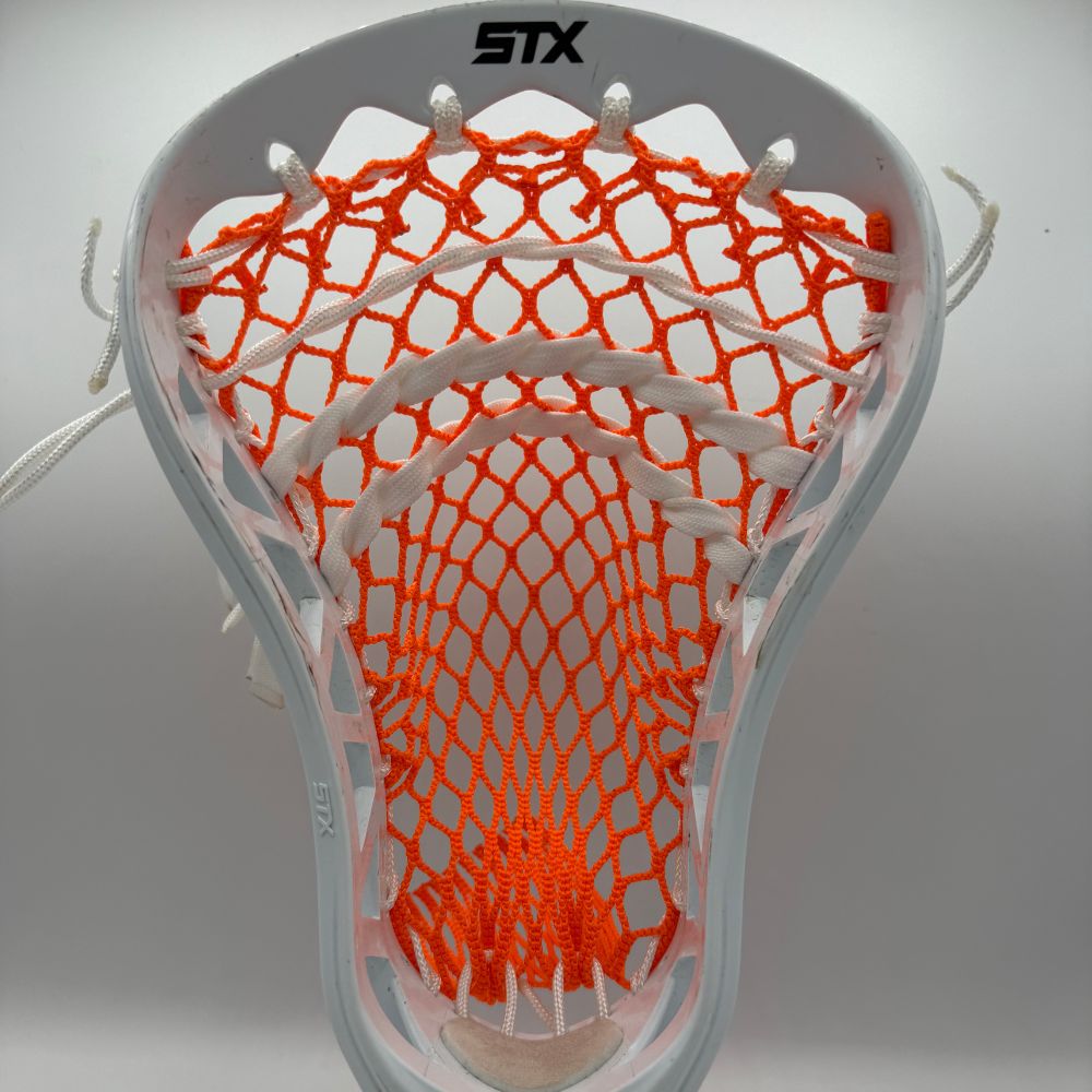 stx x10 lacrosse head with mid pocket and laxroom 10 diamond xpro mesh