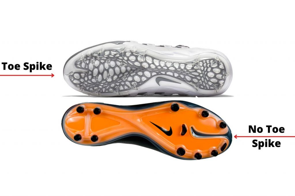 soccer vs lacrosse cleats - the toe spike difference 