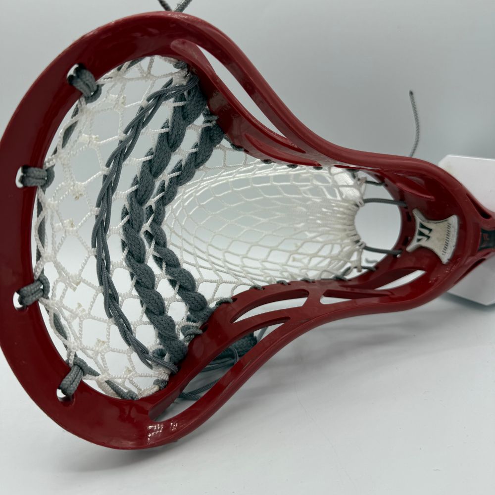 warrior rabil lacrosse head strung with mid pocket and stringers shack g3 xl mesh