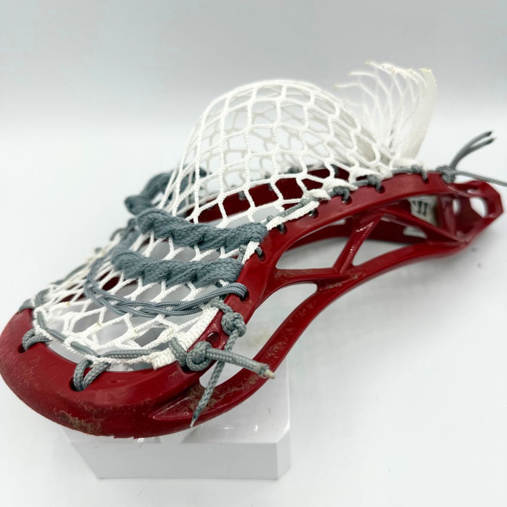 warrior rabil lacrosse head strung with mid pocket and stringers shack g3 xl mesh