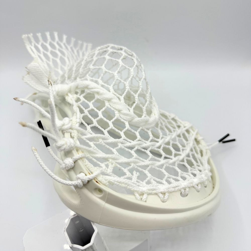 warrior revo pro lacrosse head with mid pocket and hero 3.0 semi-soft mesh