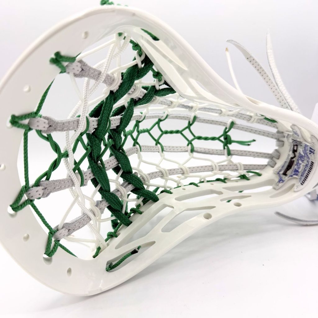 side profile of a warrior revo ti head showing traditional pita pocket depth and leather tracking.