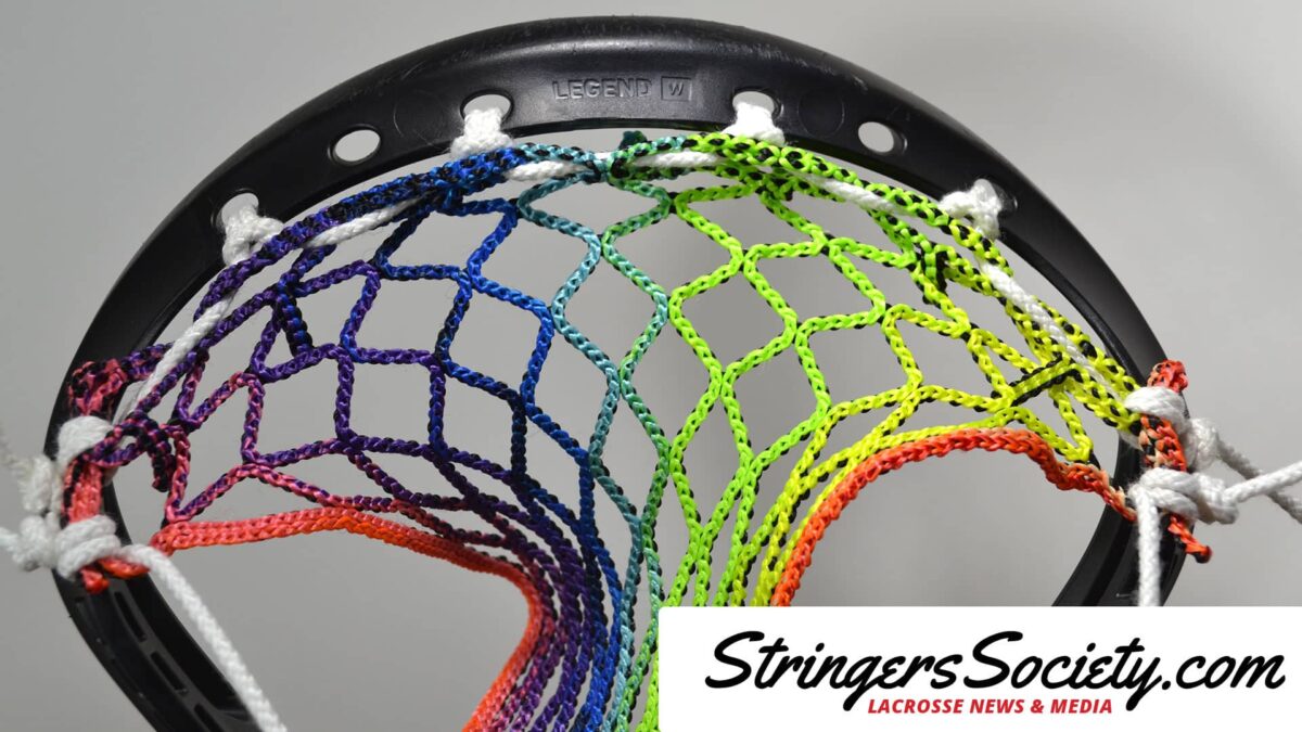 How to String a Women's Lacrosse Head womens lacrosse stick sidewall step 1
