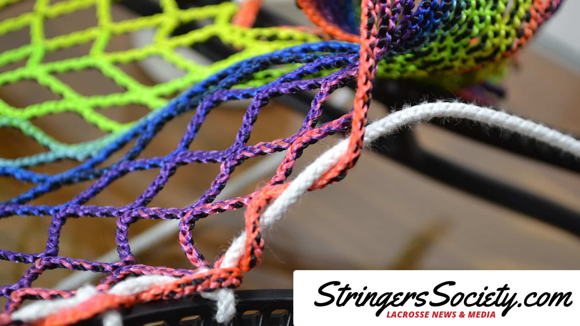 How to String a Women's Lacrosse Head womens lacrosse stick sidewall step 11