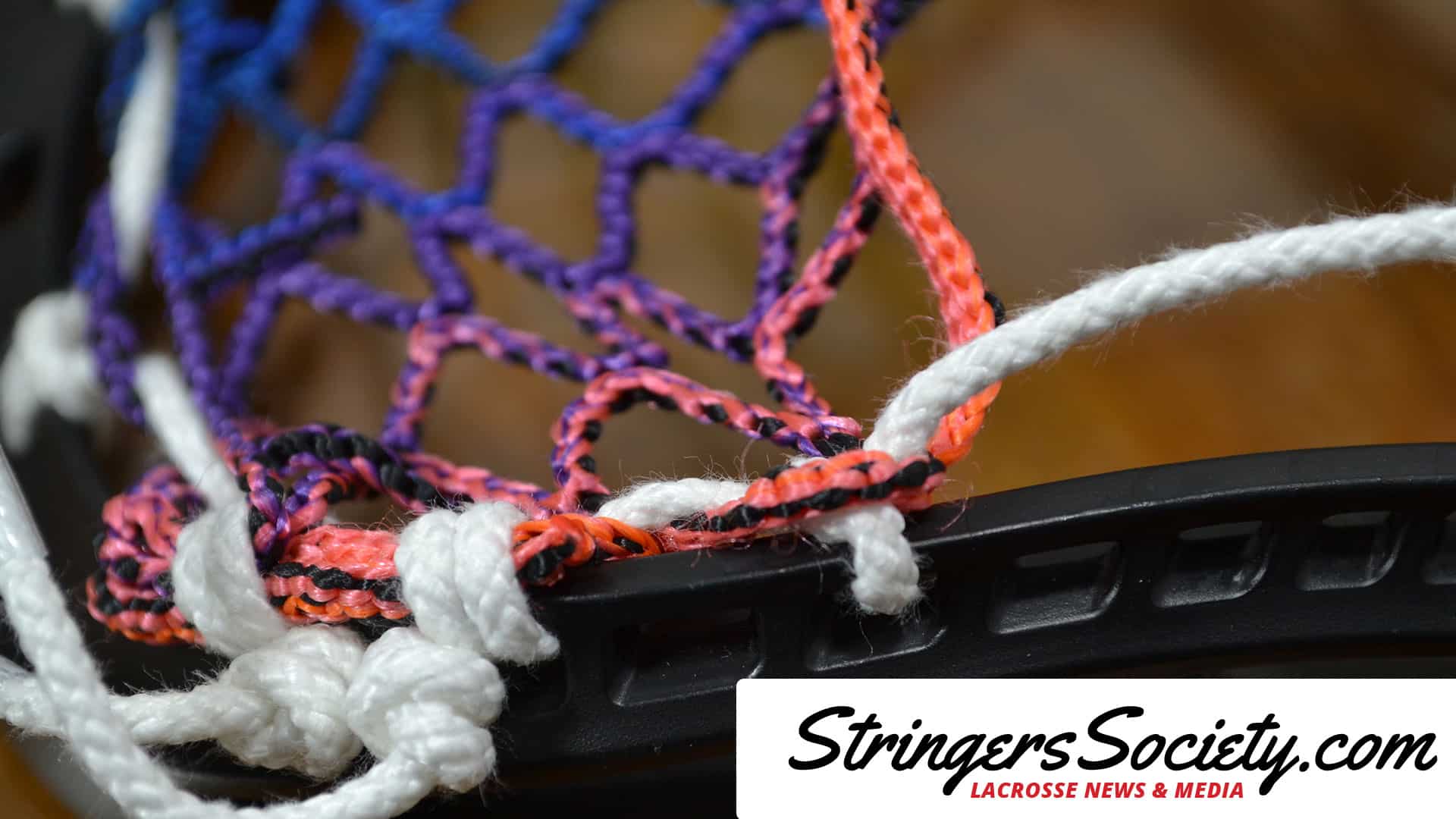 How to String a Women's Lacrosse Head womens lacrosse stick sidewall step 4