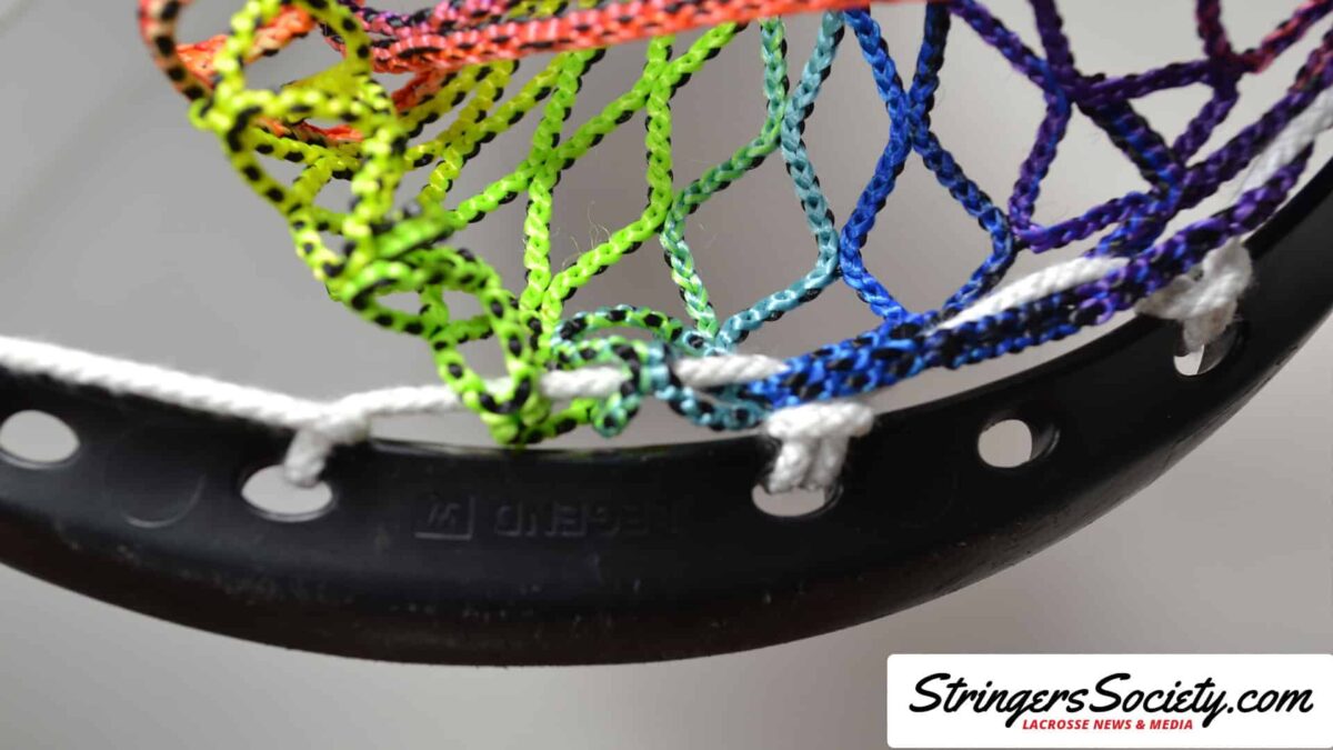 How to String a Women's Lacrosse Head womens lacrosse topstring step 10