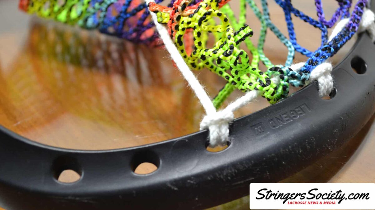 How to String a Women's Lacrosse Head womens lacrosse topstring step 11